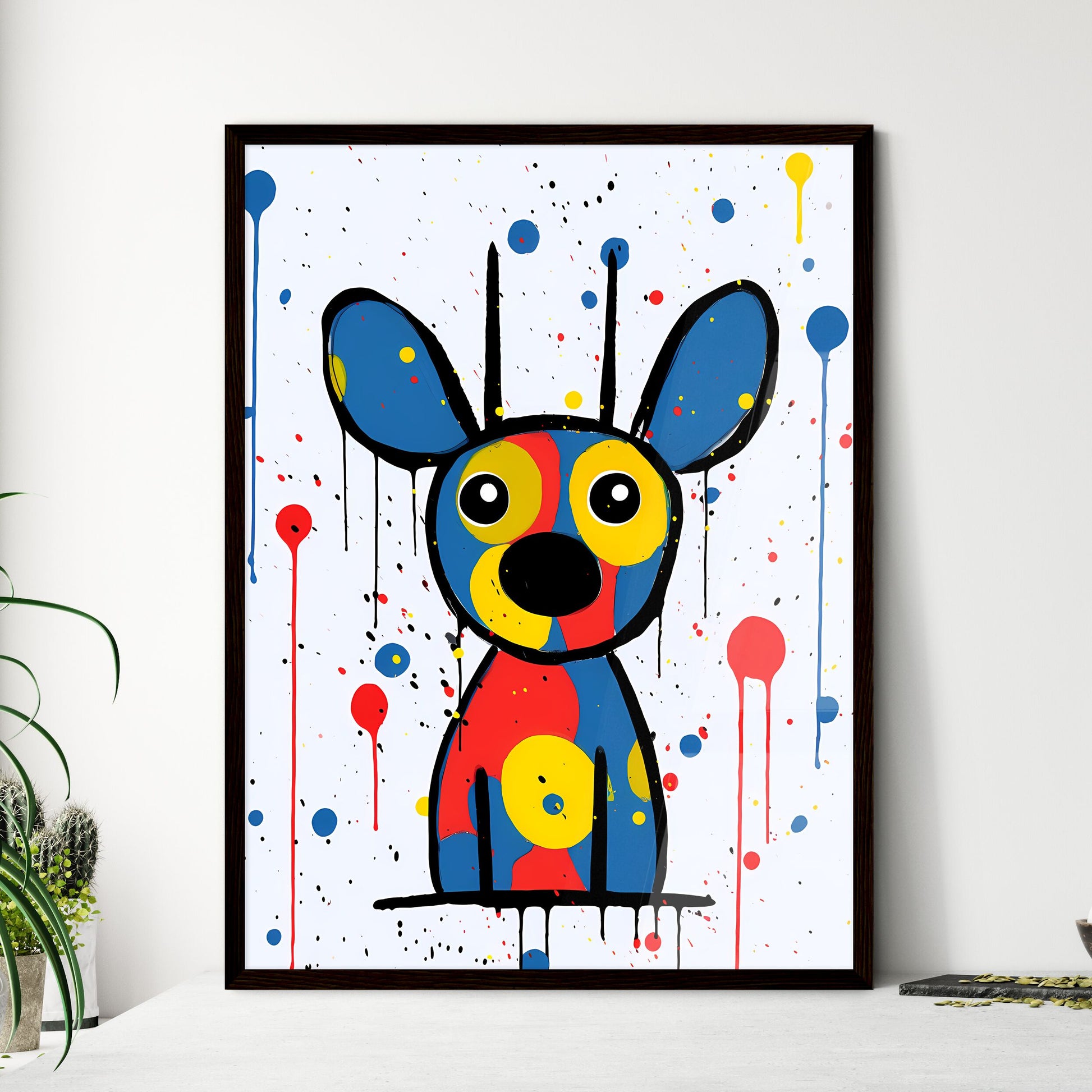 A Poster of minimalist pig art  Wall Art