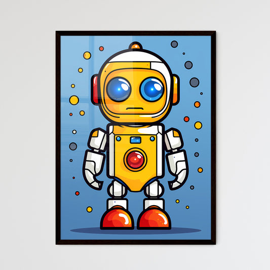 A Poster of minimalist robot art  Wall Art