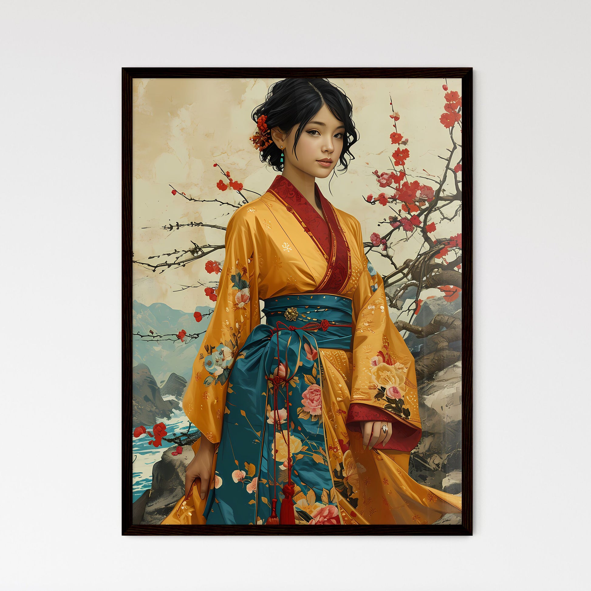 A Poster of american fashion magazine styled - Framed Art Print