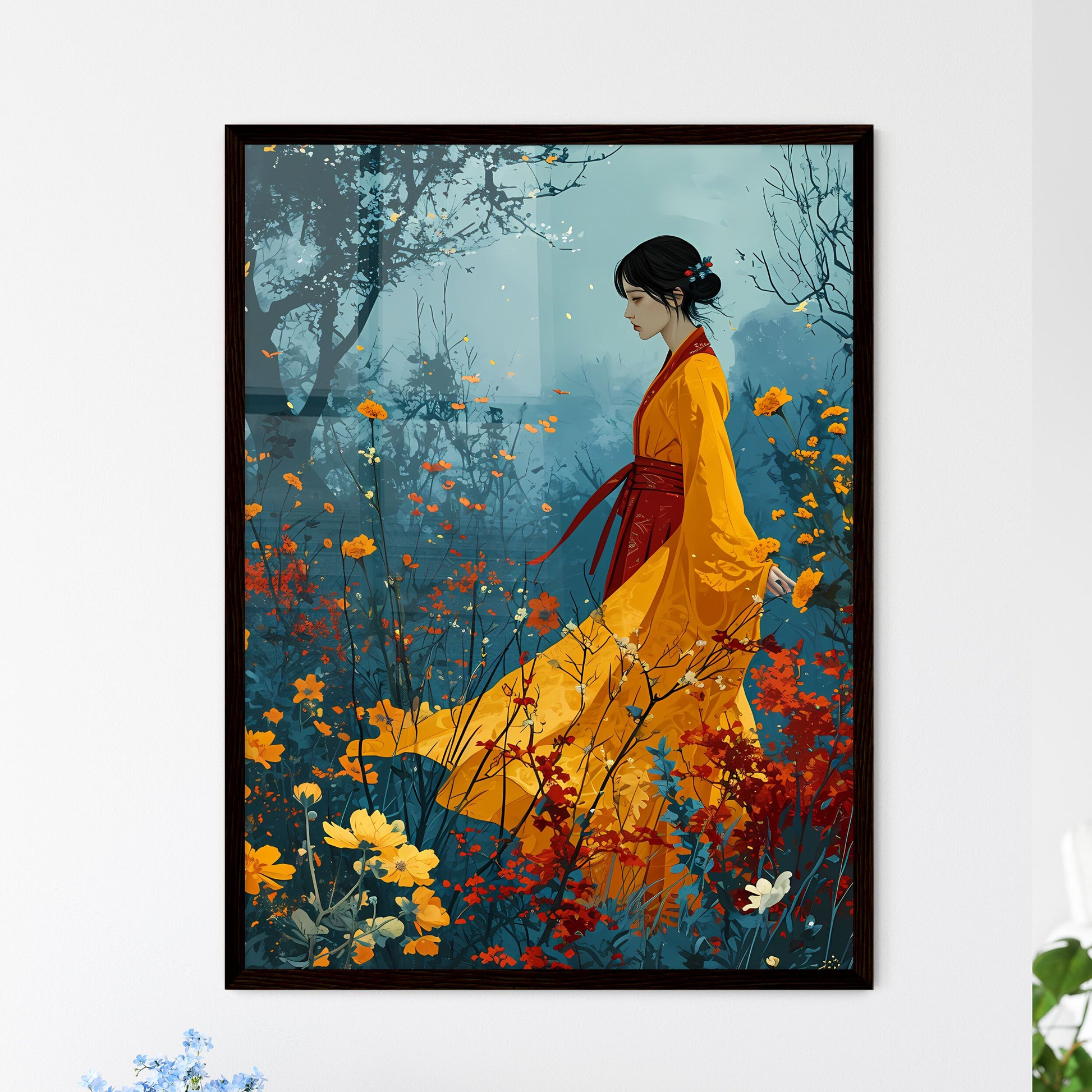 A Poster of american fashion magazine styled - Framed Art Print