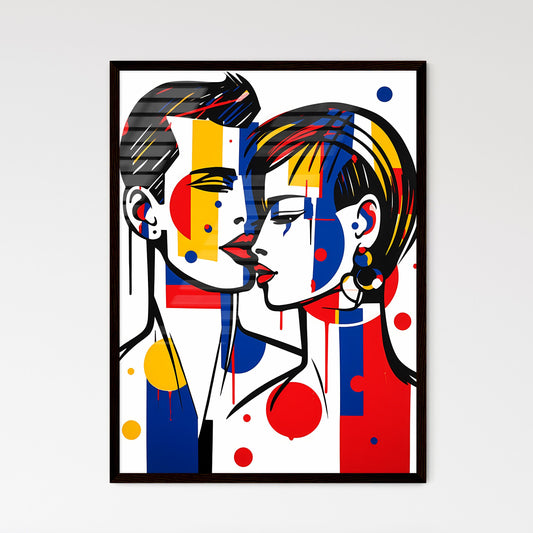 A Poster of minimalist barber art - A Man An - Framed Art Print