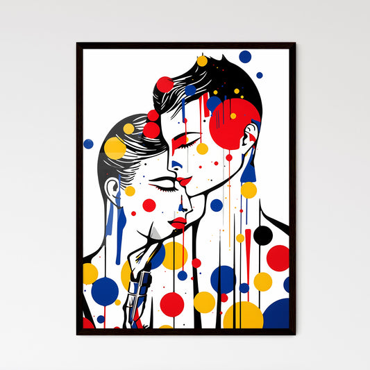 A Poster of minimalist barber art - A Man An - Framed Art Print