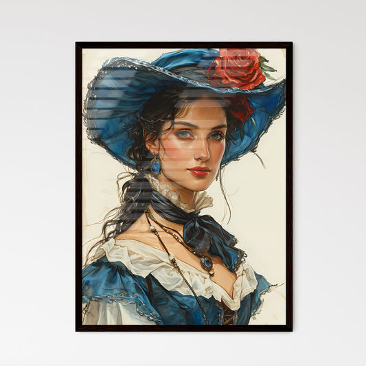 A Poster of a quirky lady has a secret - A W - Framed Art Print
