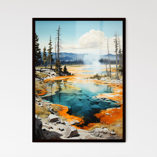 A Poster of Yellowstone National Park - A Co - Framed Art Print