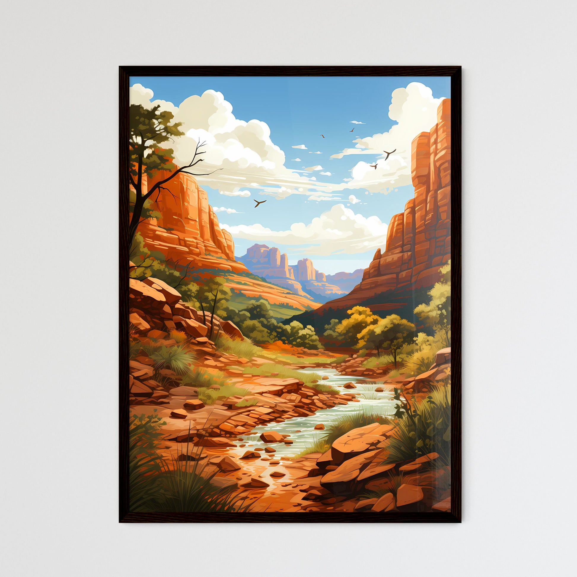 A Poster of Sedona National park  Wall Art
