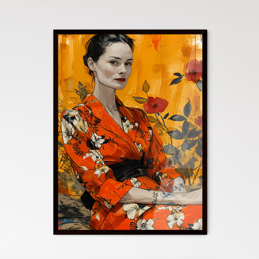A Poster of digital color and sketch artist  - Framed Art Print
