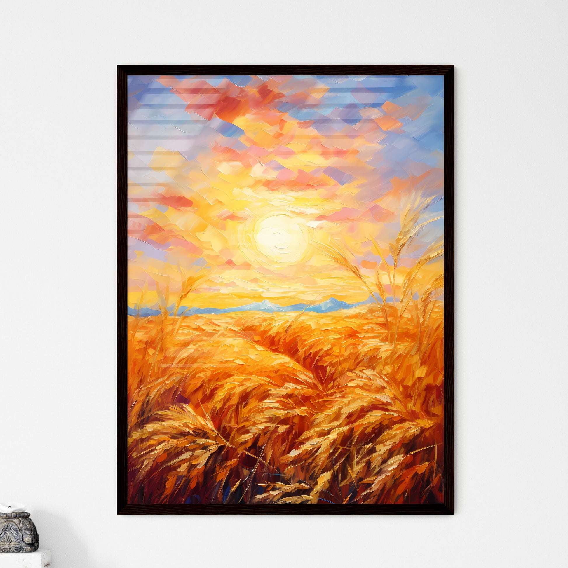 A Poster of An impressionist oil painting -  - Framed Art Print