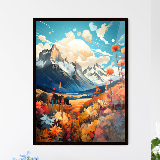 A Poster of Torres del Paine Natinal Park -  - Framed Art Print