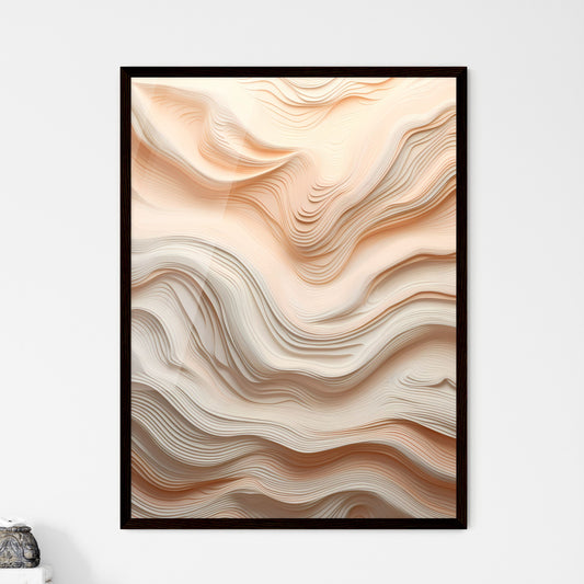 A Poster of handmade wall art - A White And  - Framed Art Print