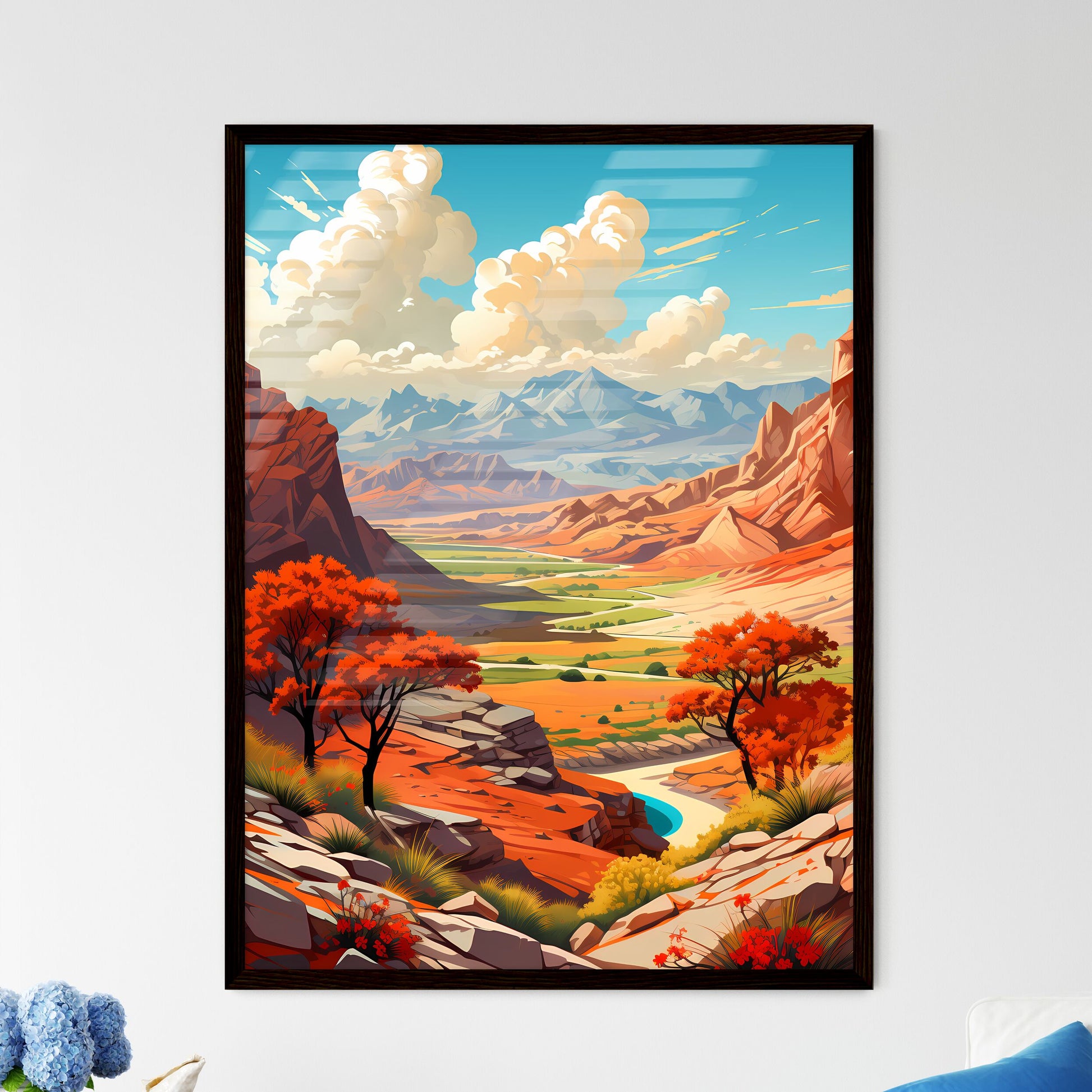 A Poster of Death Valley National park - A L - Framed Art Print