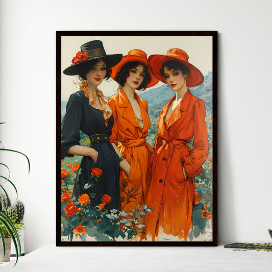 A Poster of vintage cut-out-and-keep fashion - Framed Art Print