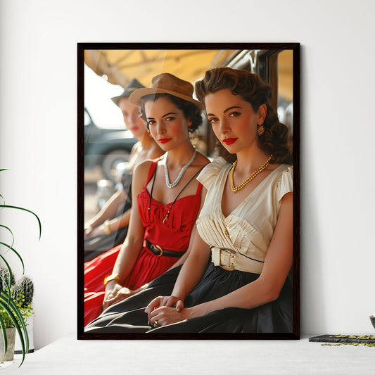 A Poster of vintage cut-out-and-keep fashion - Framed Art Print