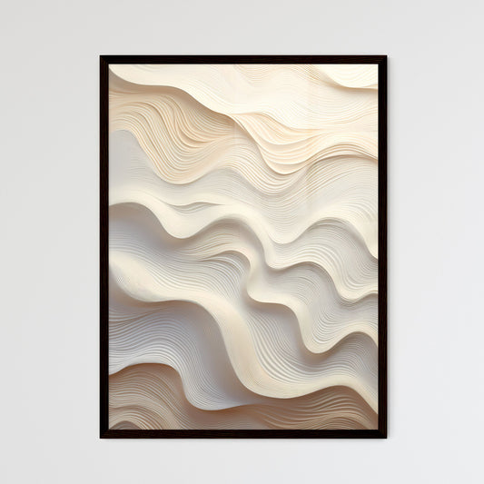 A Poster of handmade wall art - A White And  - Framed Art Print