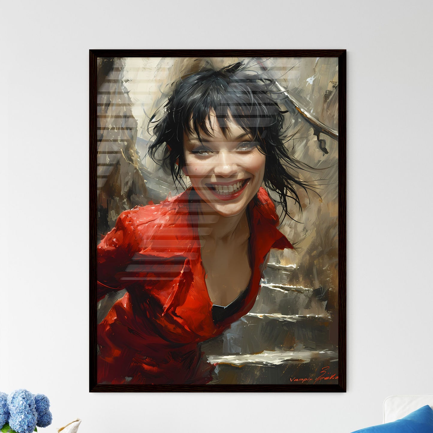 A Poster of the comic book character Vampire - Framed Art Print