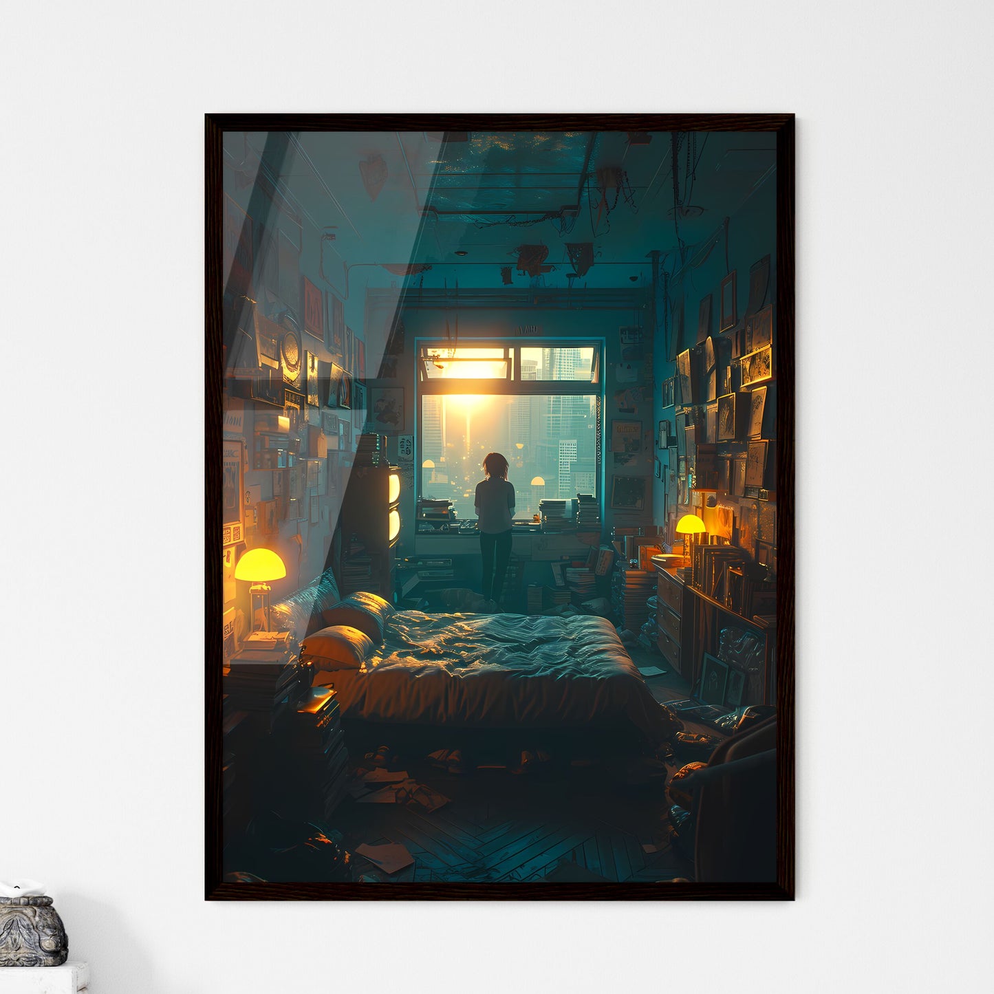 A Poster of the comic book character Vampire - Framed Art Print