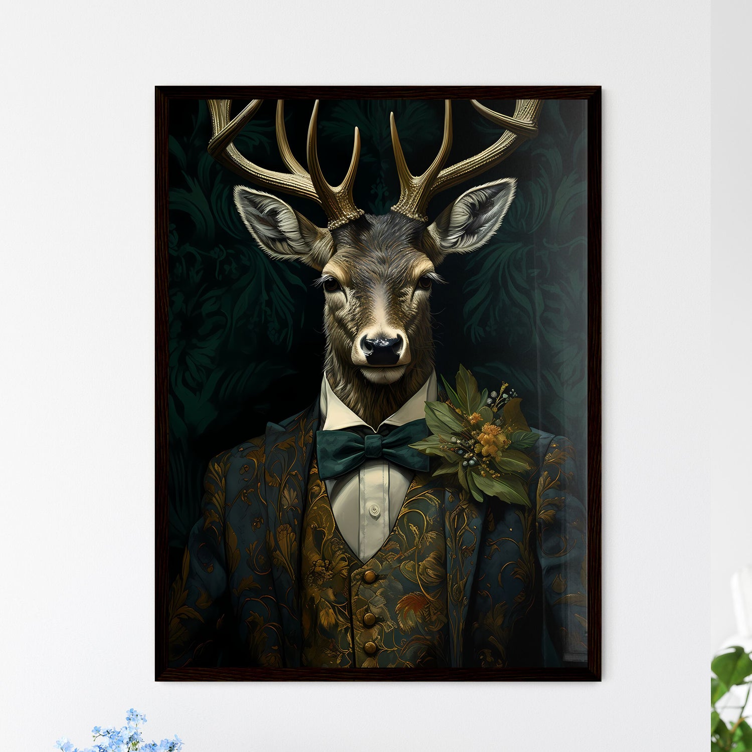 A Poster of tweed tufas art stag painting  Wall Art