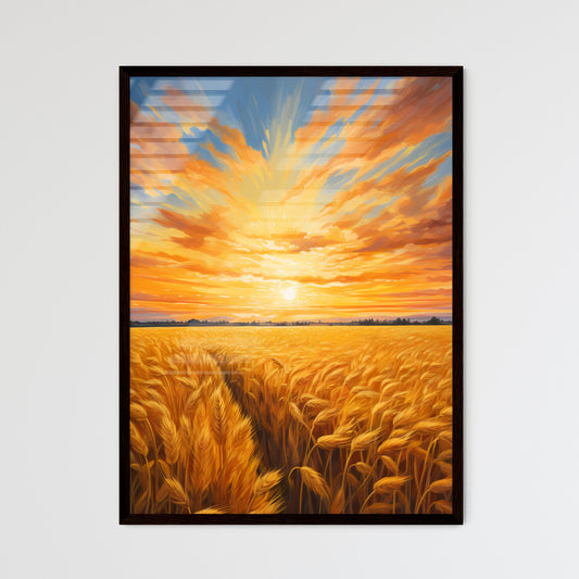 A Poster of An impressionist oil painting -  - Framed Art Print