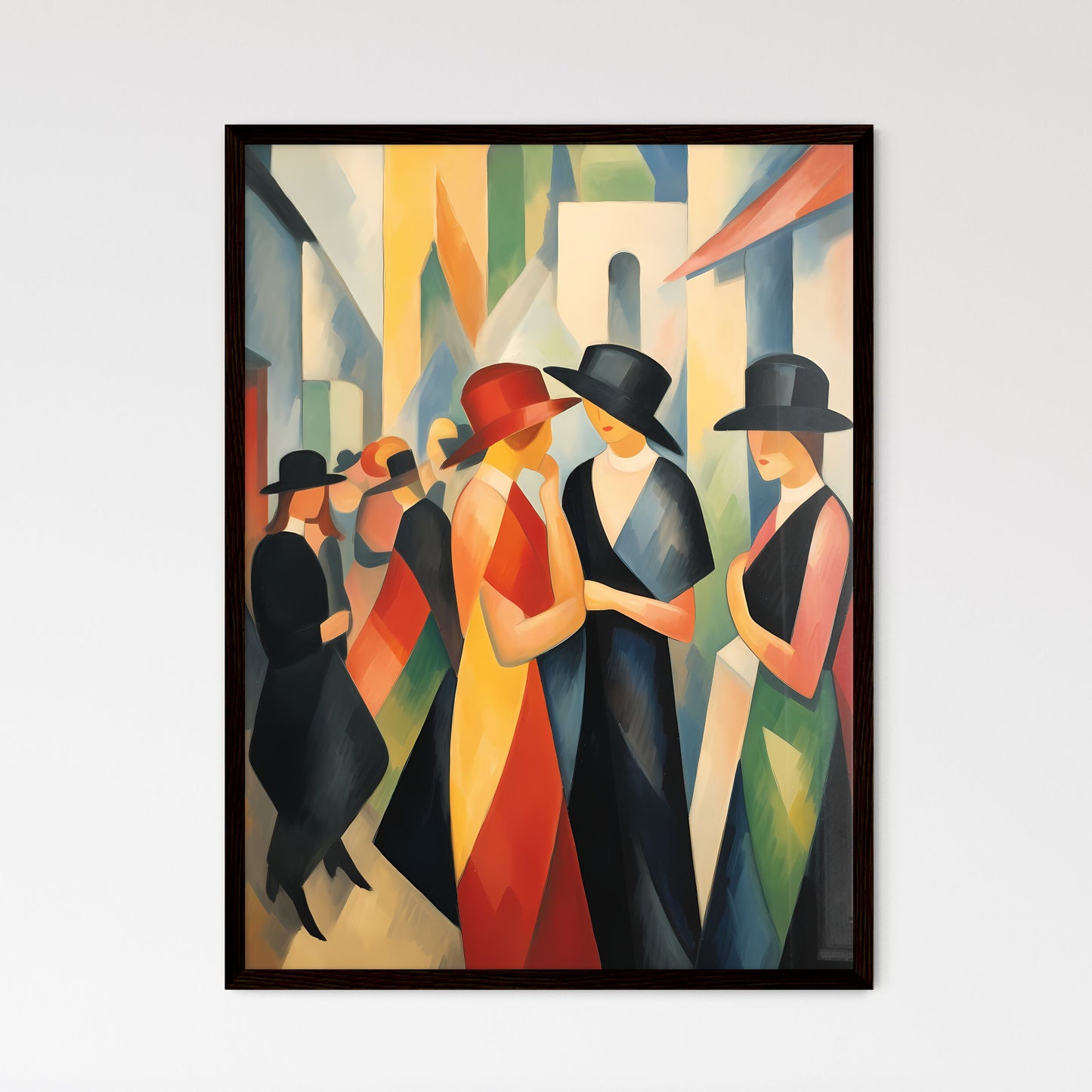 A Poster of if August Macke was a photographer - A Group Of Women Wearing Hats Default Title