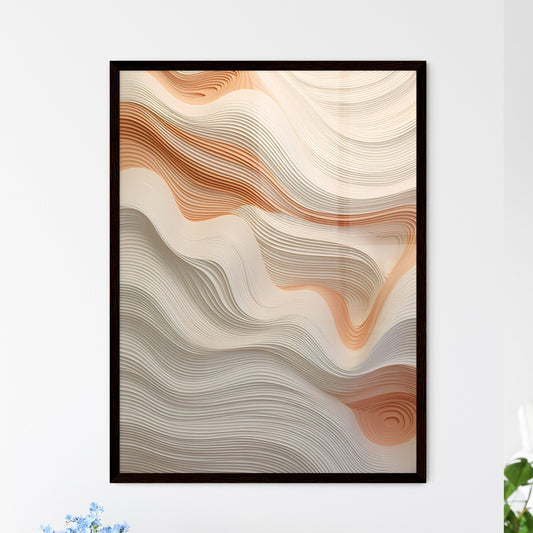 A Poster of handmade wall art - A White And  - Framed Art Print