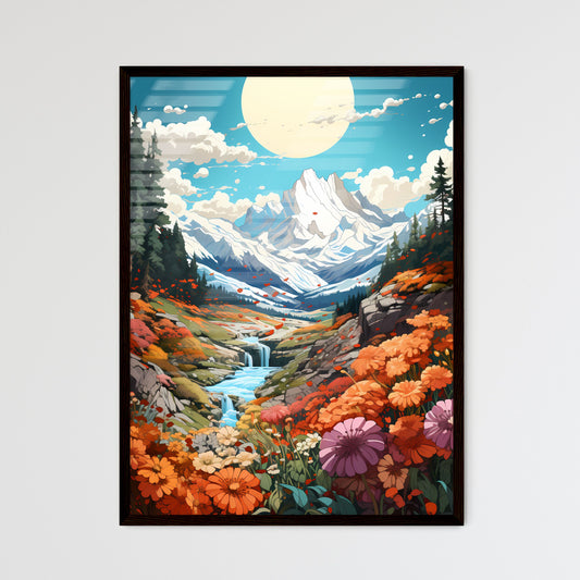 A Poster of Rocky Mountains Natinal Park - A - Framed Art Print