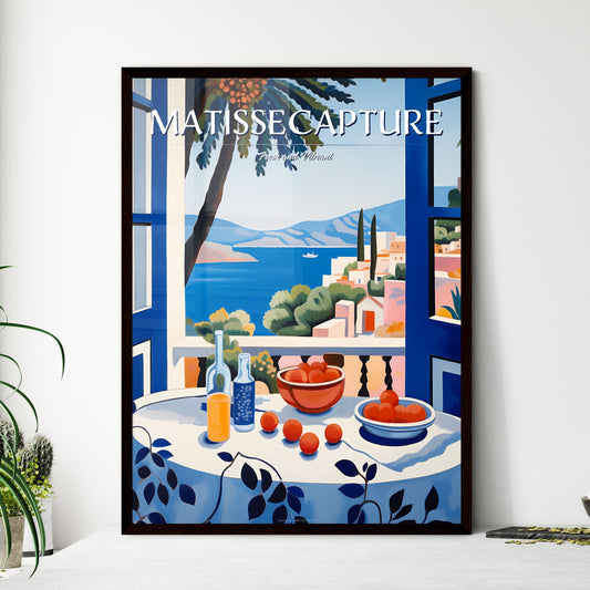 A Poster of if Matisse was a photographer - A Painting Of A Table With Fruit And A Bottle On It Default Title
