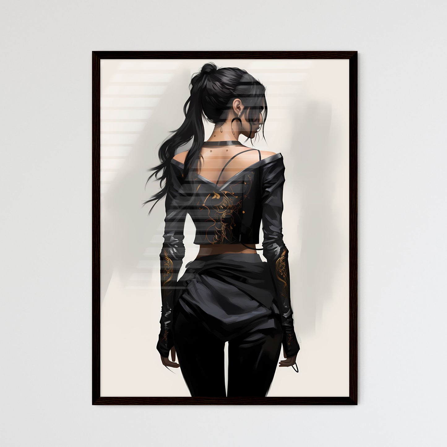 A Poster of concept art fashion concept - A  - Framed Art Print