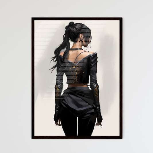 A Poster of concept art fashion concept - A  - Framed Art Print