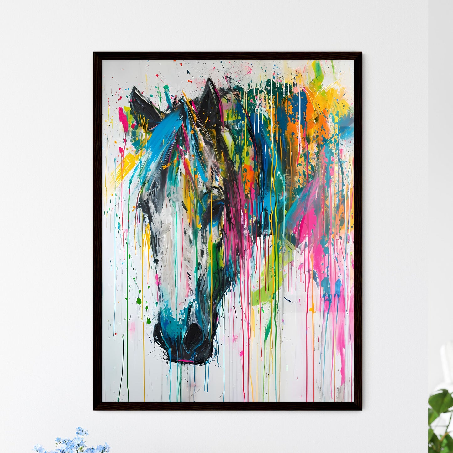 A Poster of showcase the beauty and spirit of horses  Wall Art