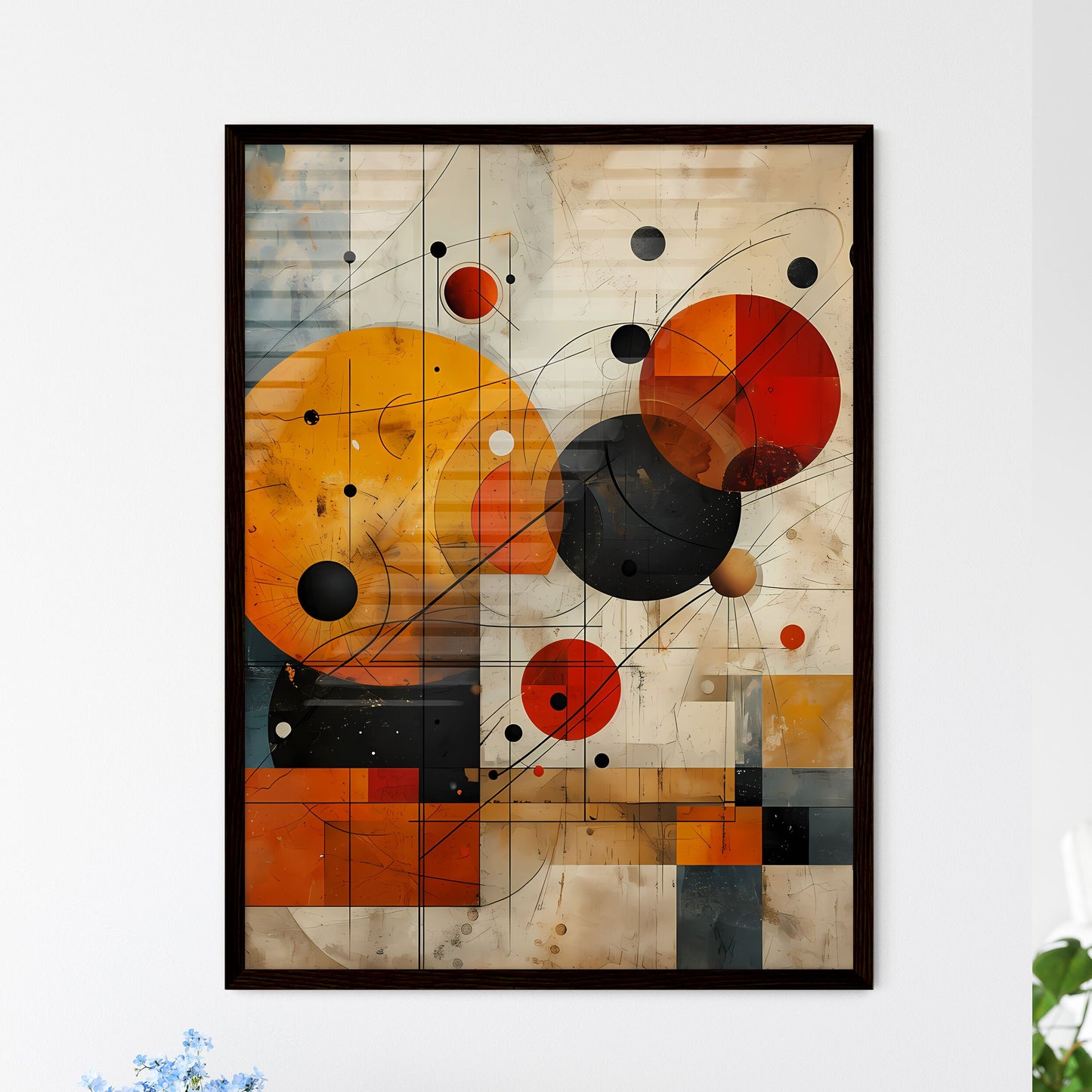 A Poster of A fusion of whimsical and retro  - Framed Art Print