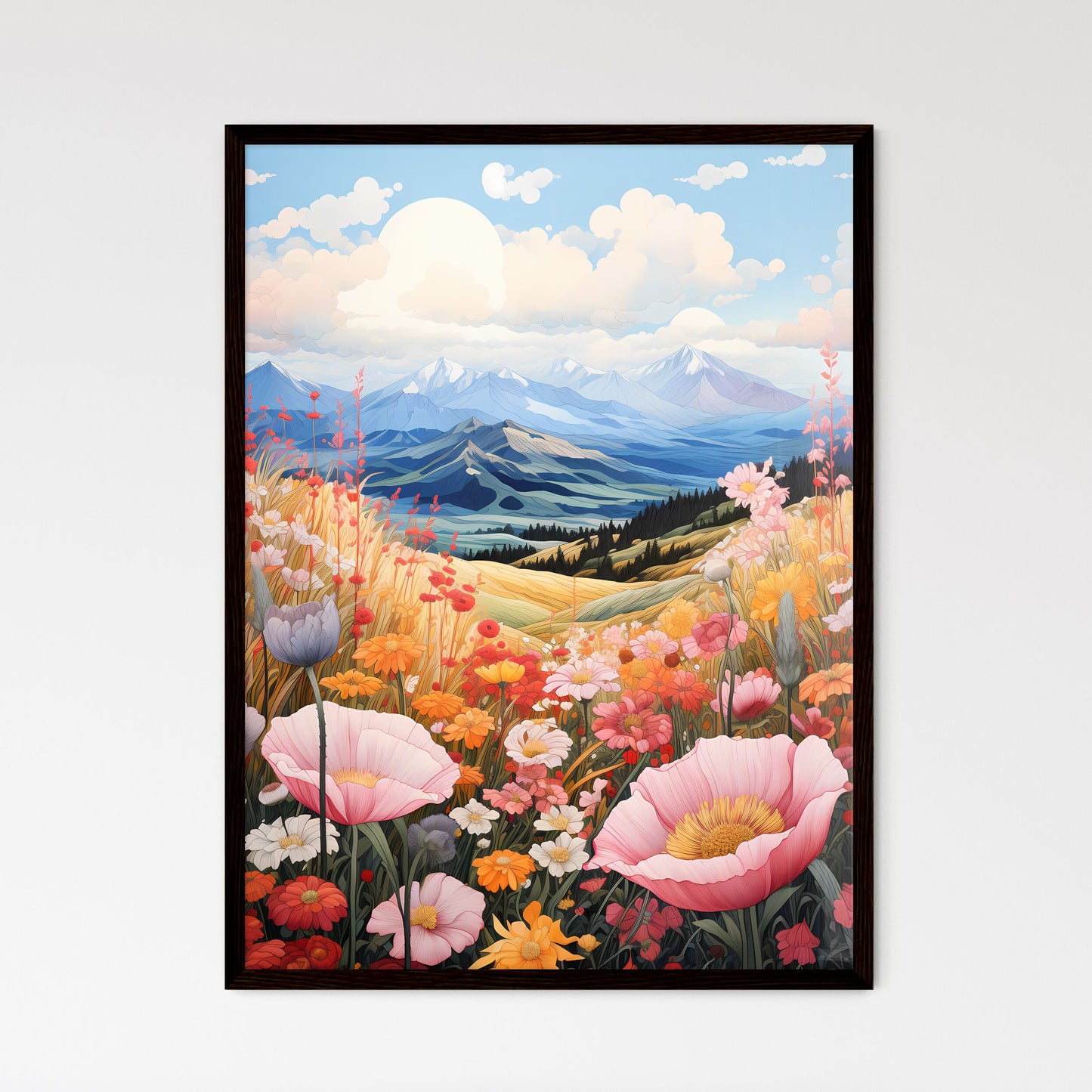 A Poster of Rocky Mountains Natinal Park - A - Framed Art Print