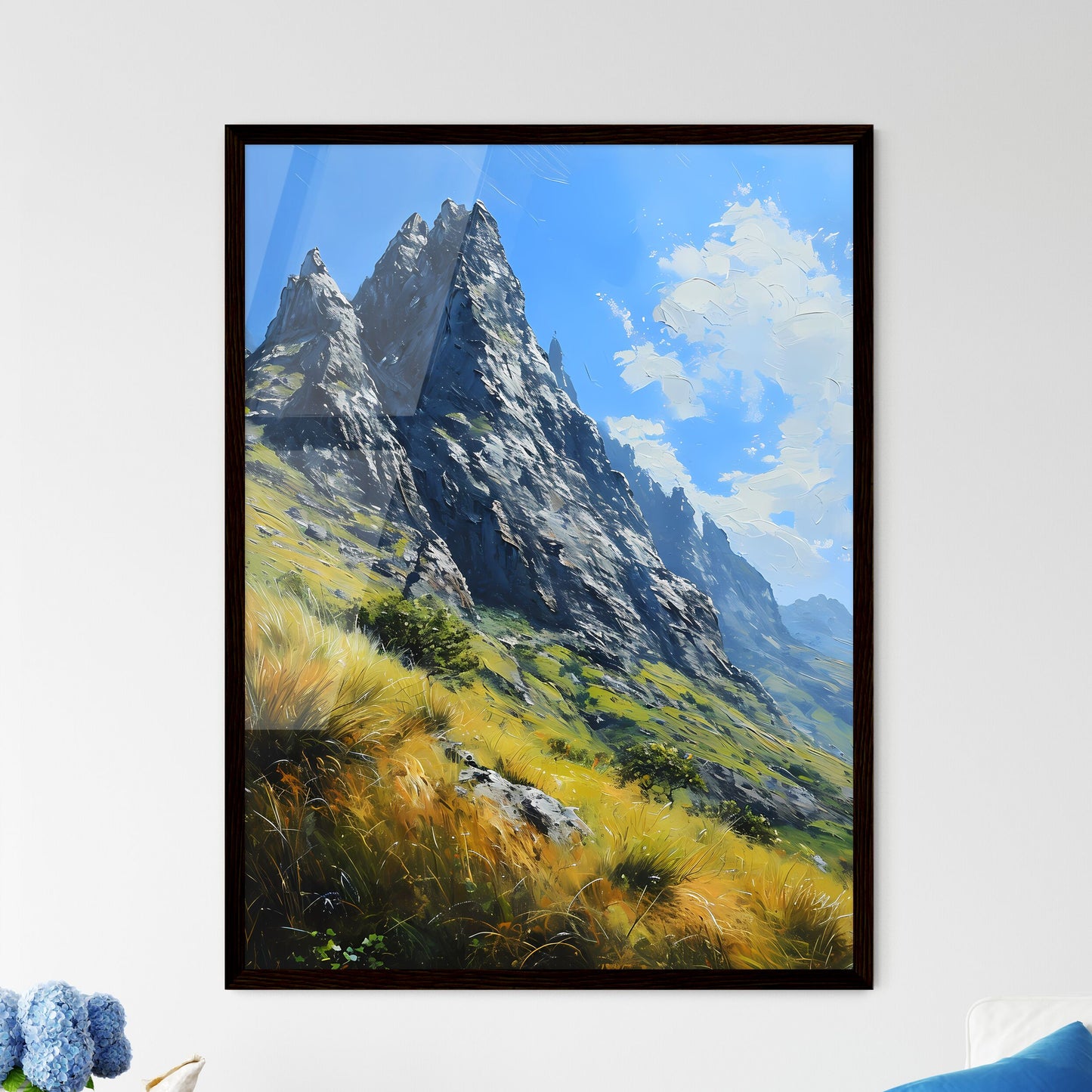 A Poster of Colorado Springs Art Sketch with - Framed Art Print