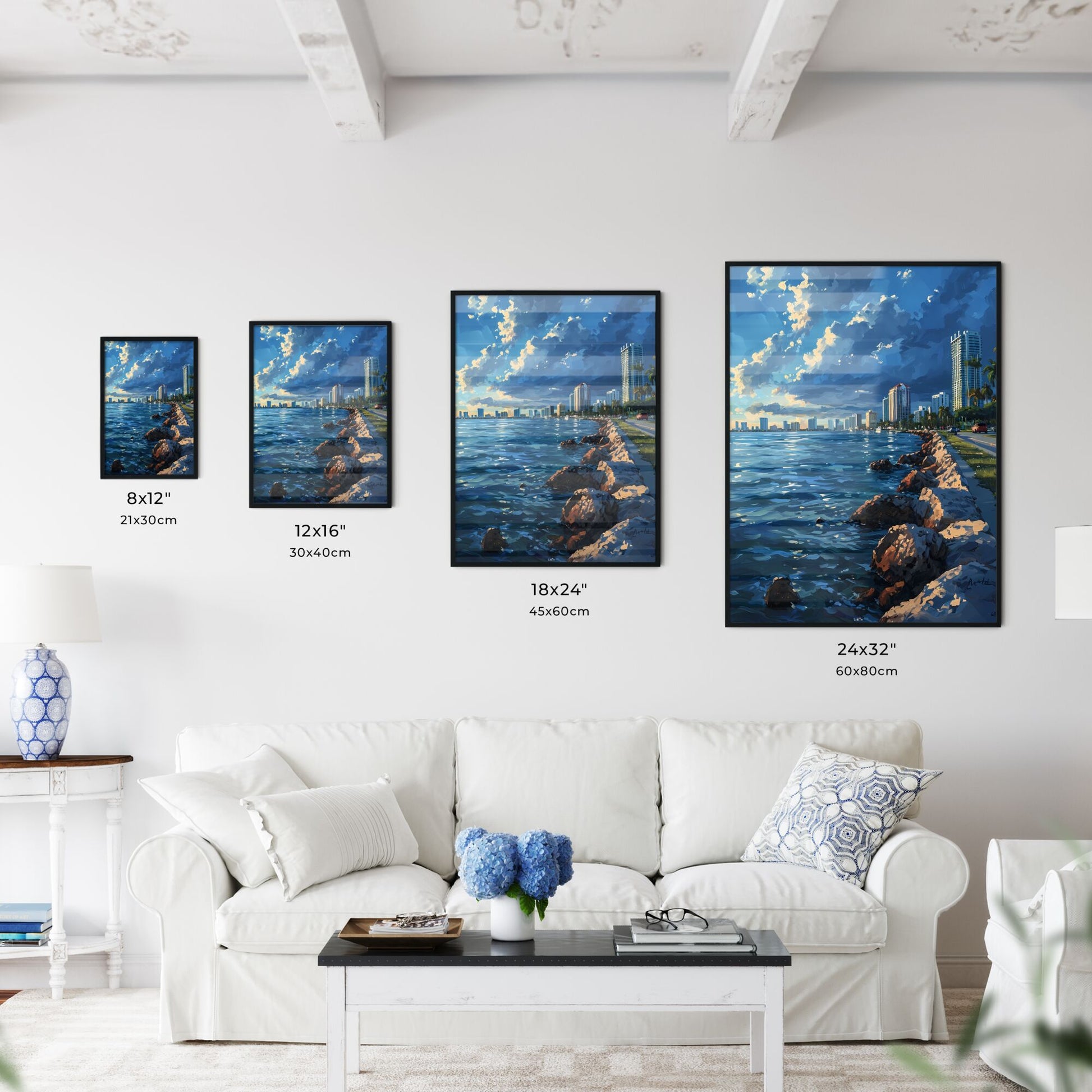 A Poster of Miami Skyline - A City Next To The Water Default Title