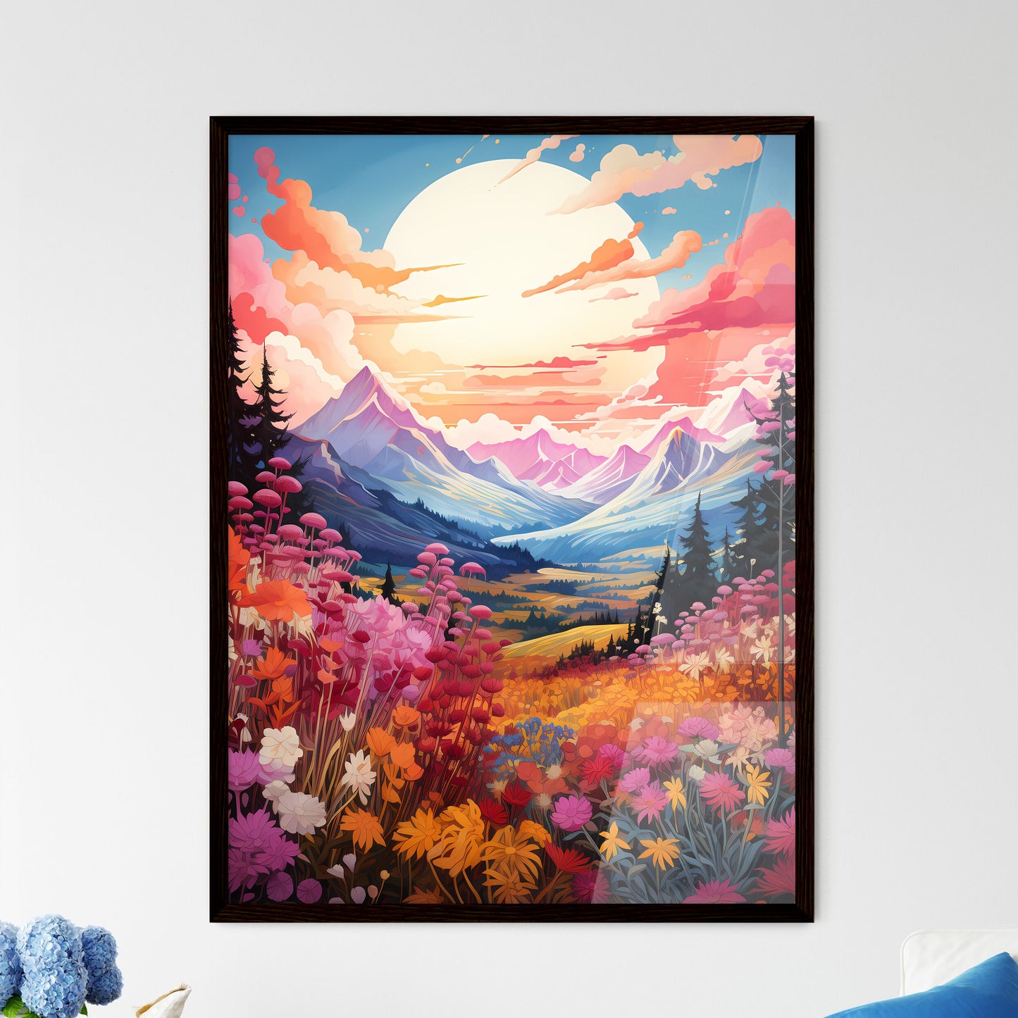 A Poster of Rocky Mountains Natinal Park - A - Framed Art Print