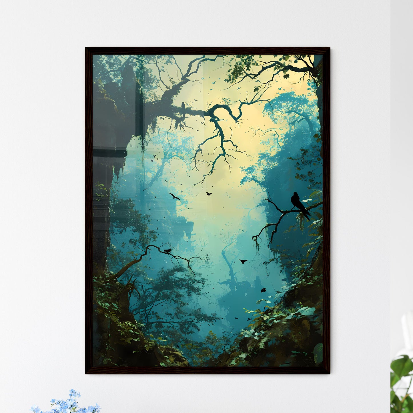 A Poster of graphic design art nouveau  Wall Art