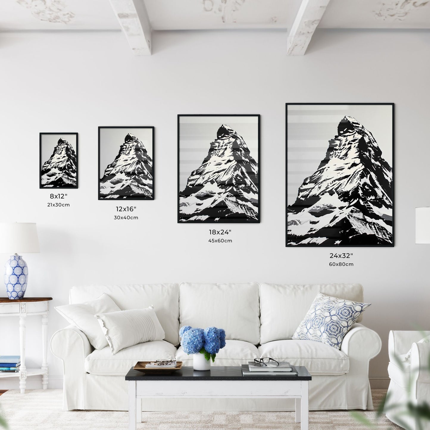 A Poster of Matterhorn - A Mountain With Snow On It Default Title