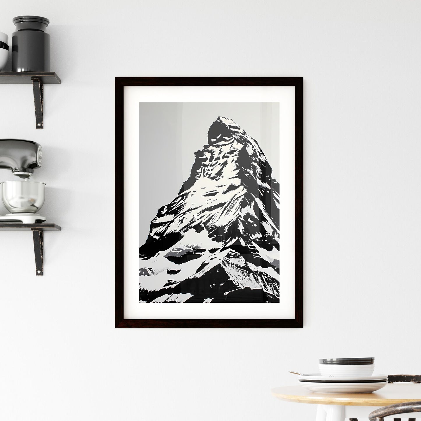 A Poster of Matterhorn - A Mountain With Snow On It Default Title