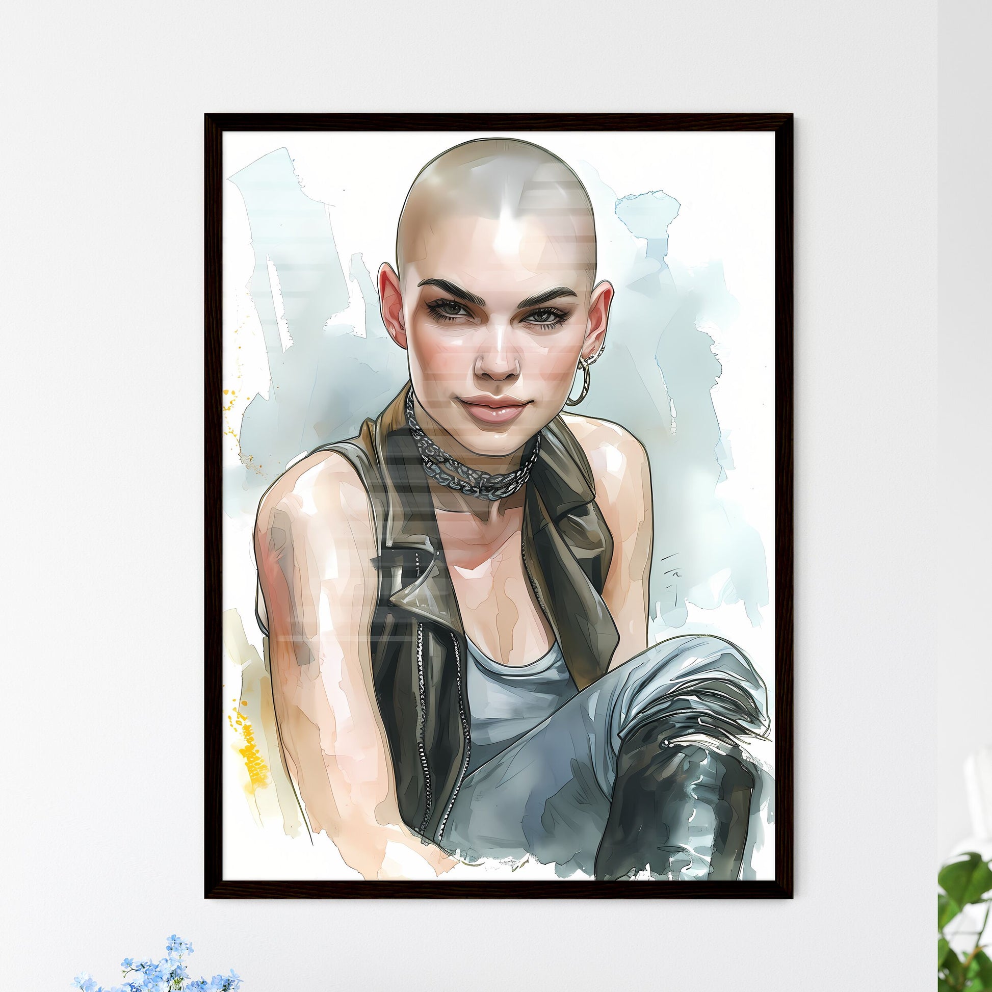 A Poster of beautiful female rockablilly - A - Framed Art Print