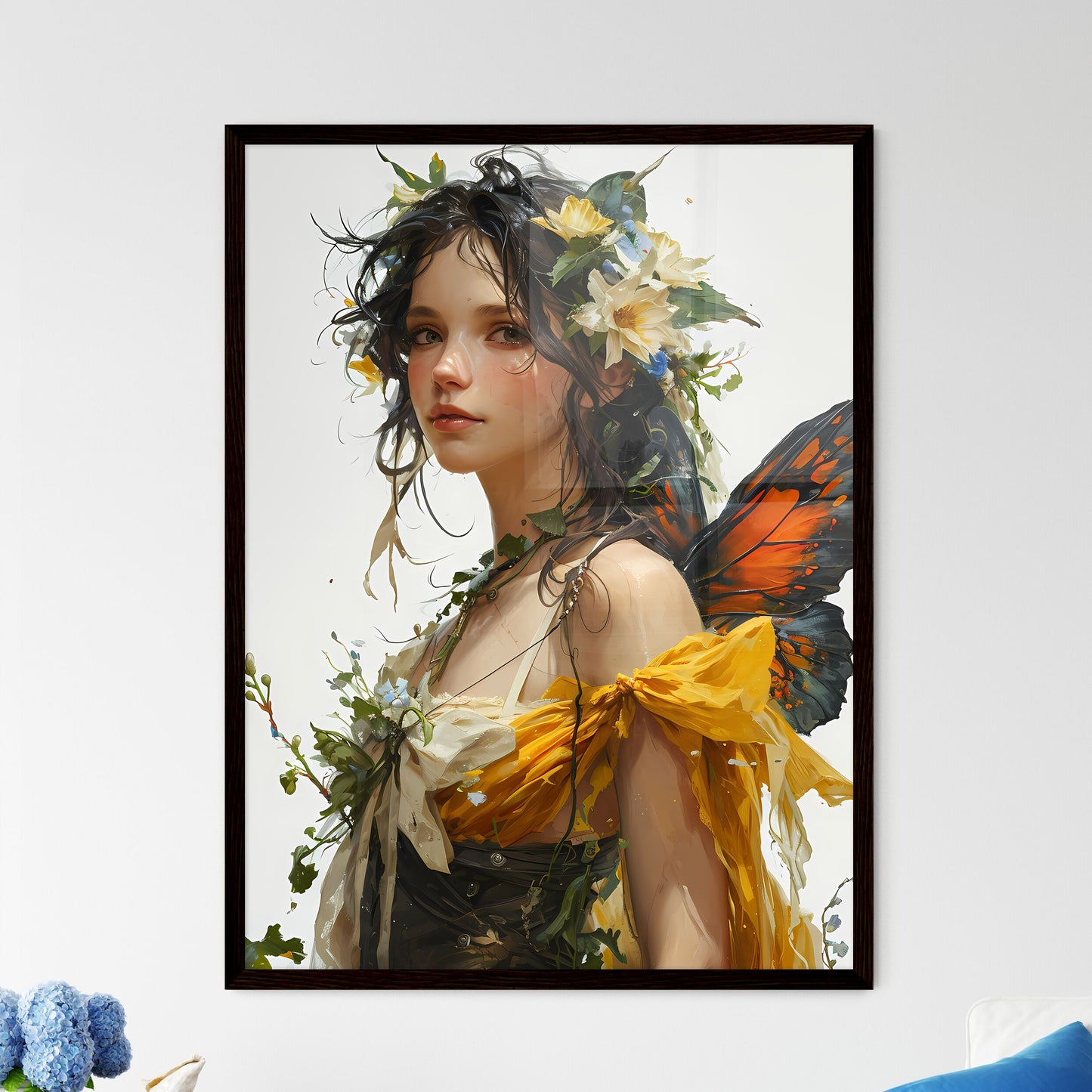 A Poster of graphic design art nouveau - A W - Framed Art Print