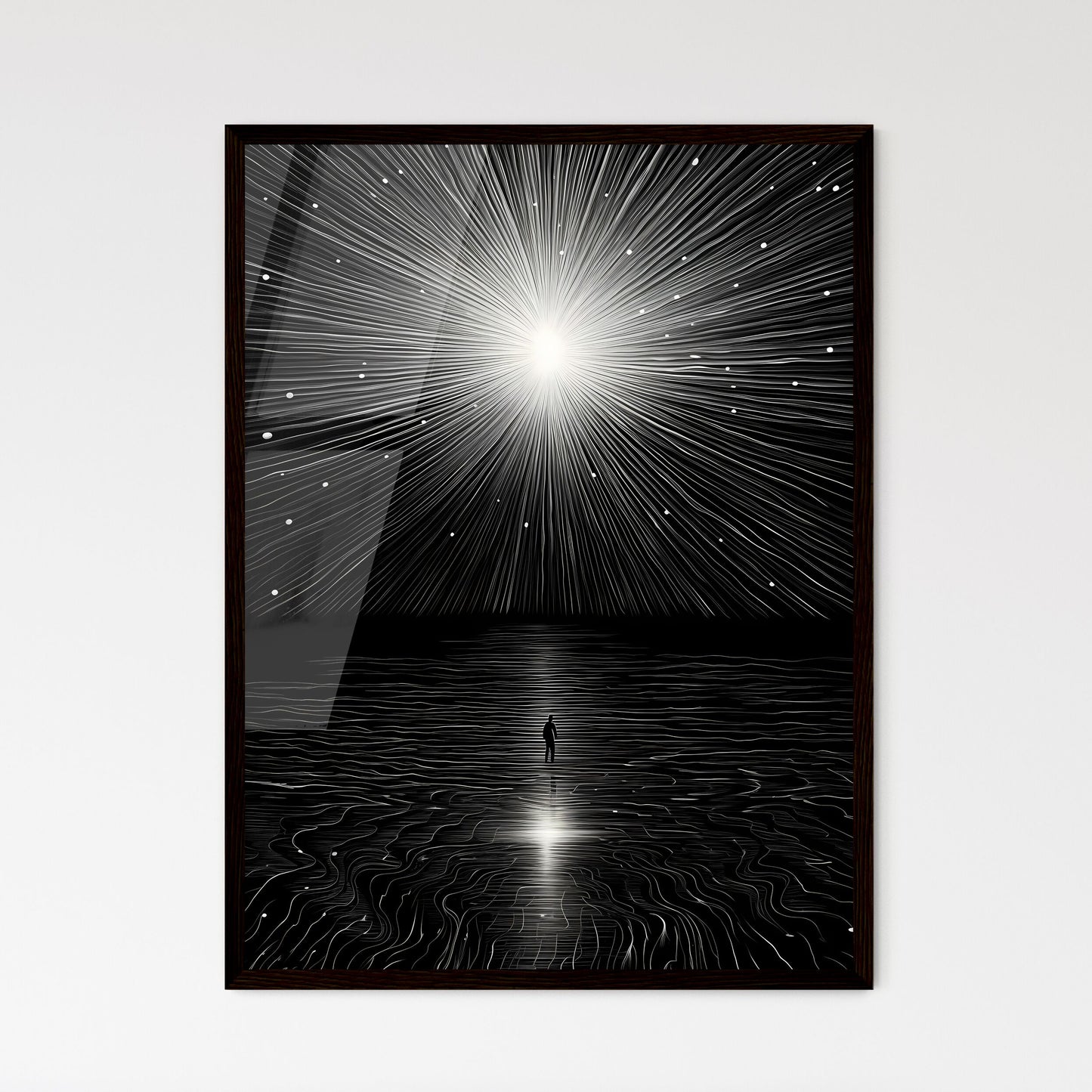 A Poster of There was a particularly bright  - Framed Art Print