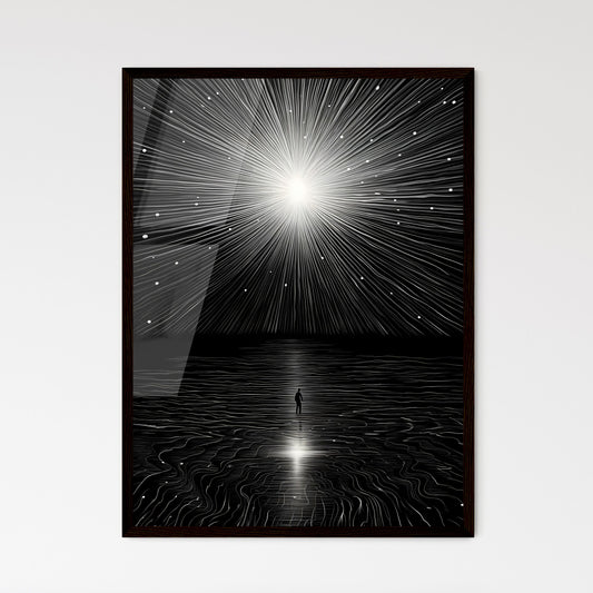 A Poster of There was a particularly bright  - Framed Art Print
