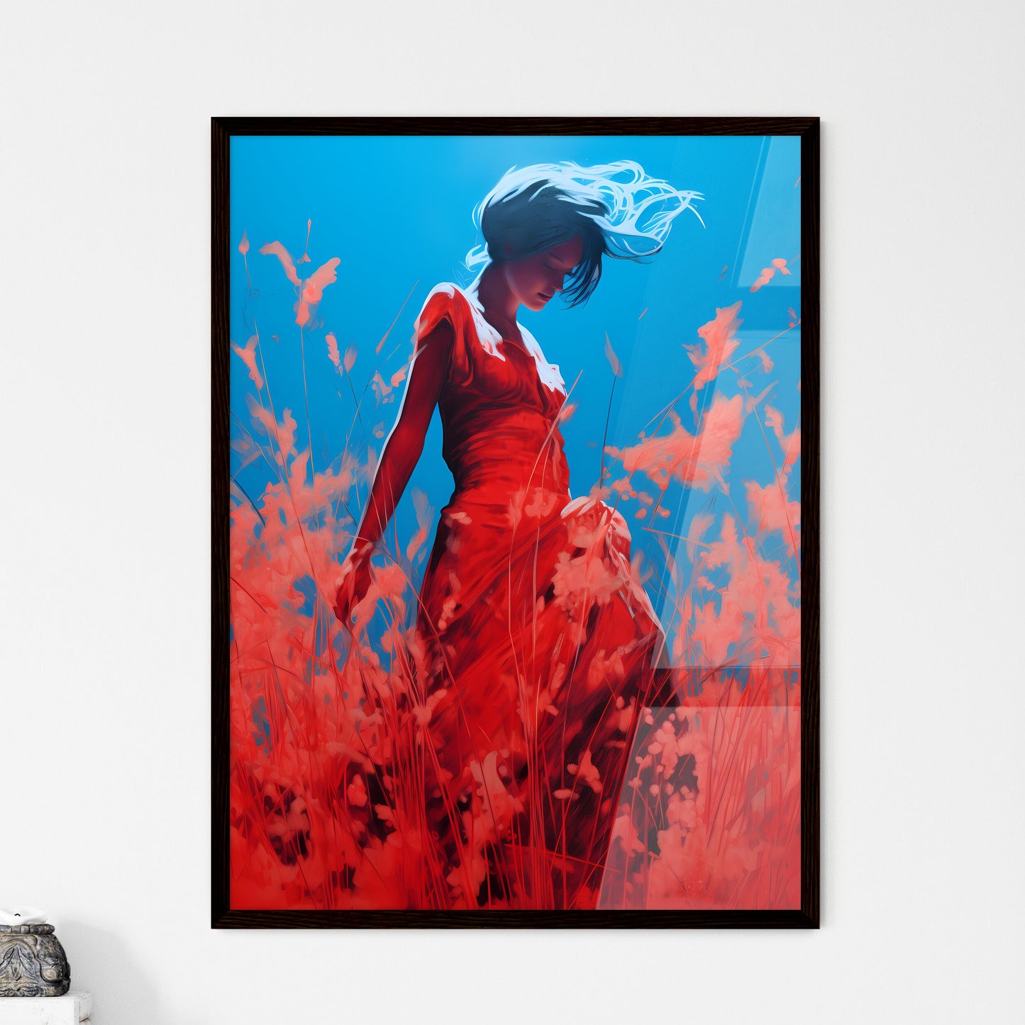 A Poster of inverted infrared - A Woman In A Red Dress Default Title