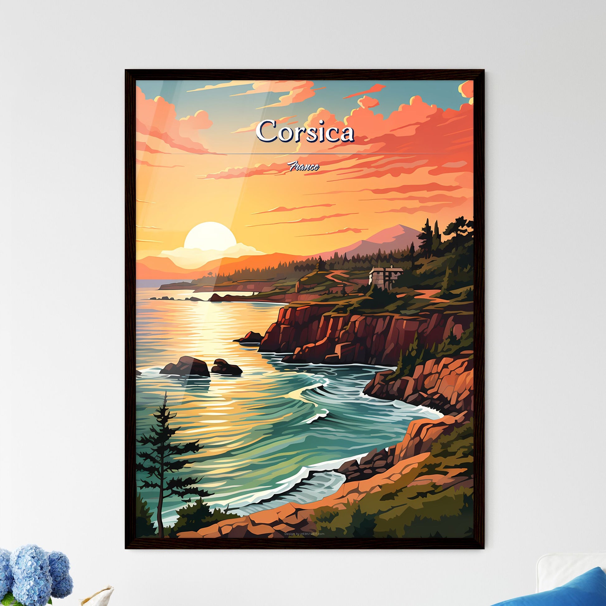 Corsica - Framed Art Print