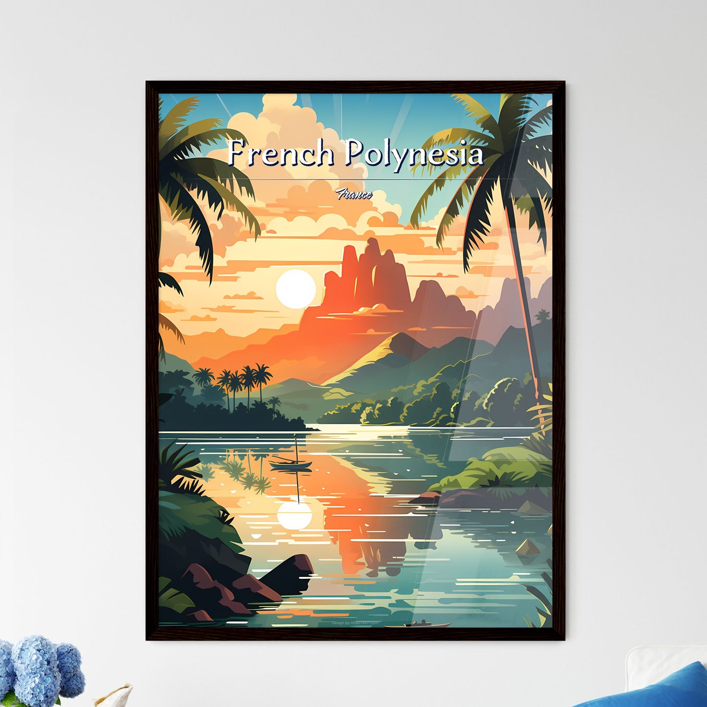 French Polynesia - Framed Art Print