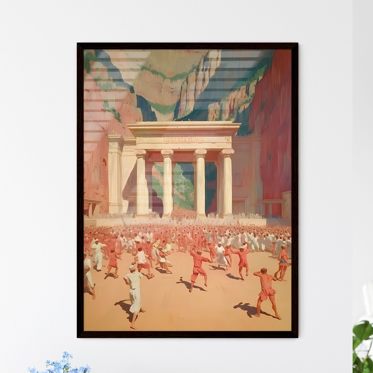 Ancient Jewish people are looking for something  Wall Art