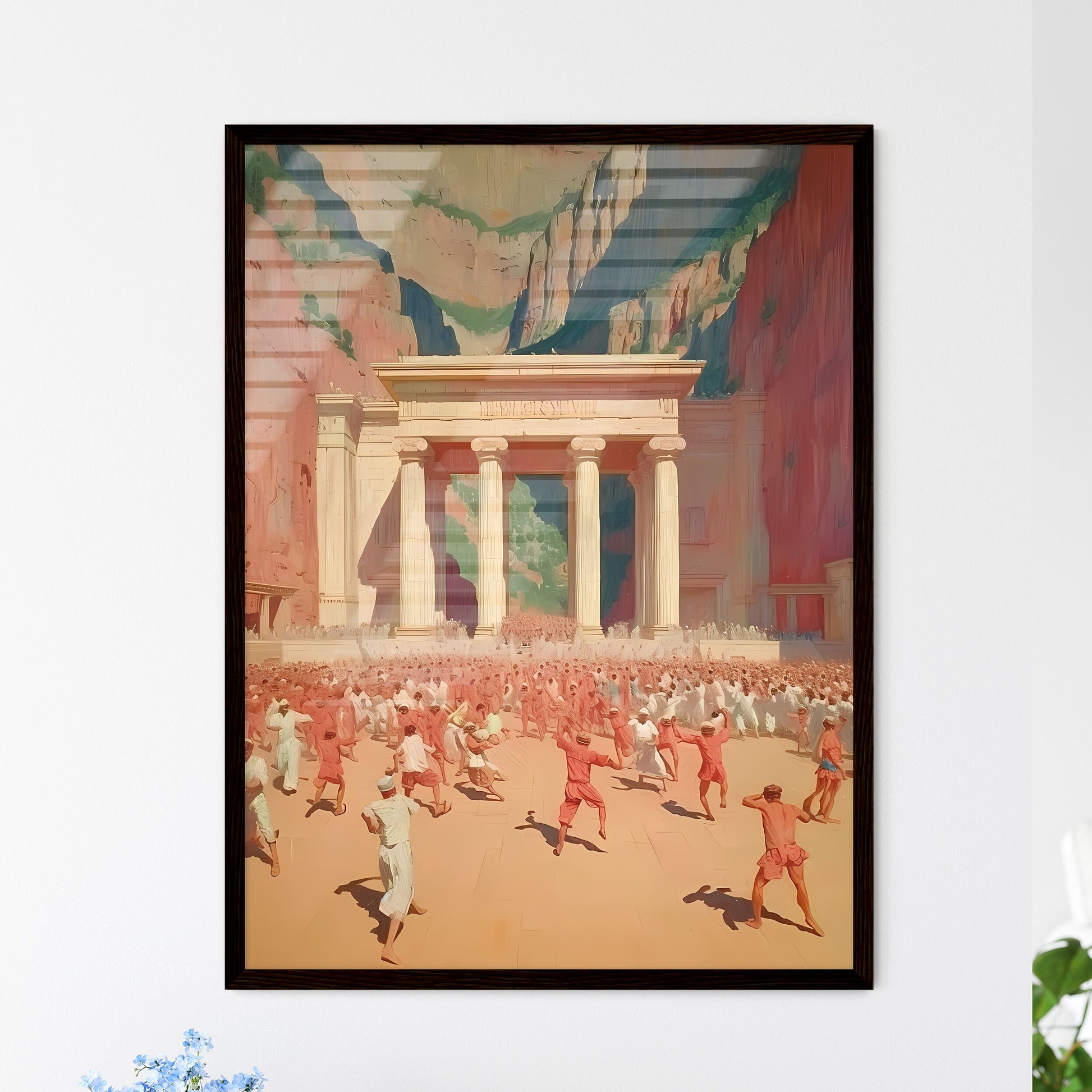 Ancient Jewish people are looking for something  Wall Art