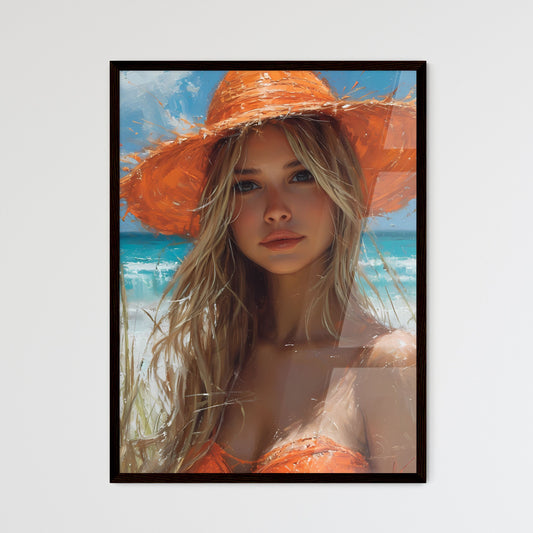 Beach Painting - Framed Art Print