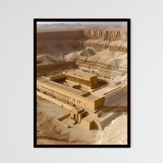 Ancient Israel - Art print of an ancient building in the desert Default Title