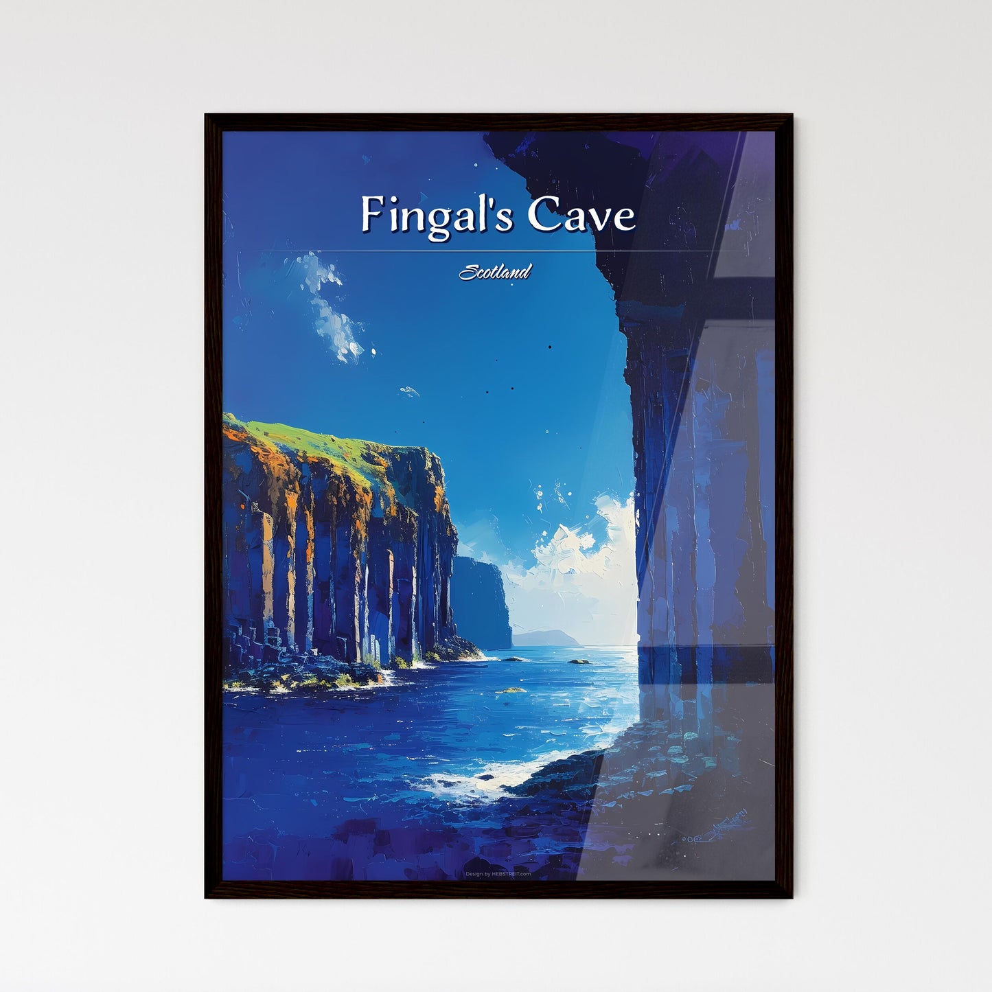 Fingal's Cave - Framed Art Print