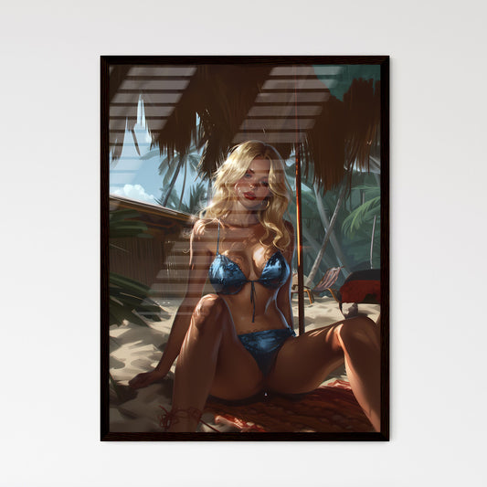 Nice pin up girl in diffrent style - Framed Art Print