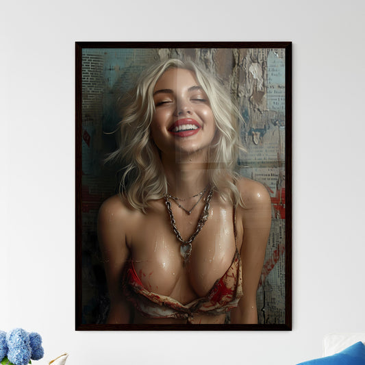 Fresco mixed with realism and pop art - Art  - Framed Art Print